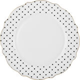 Karaca New Romantic Puantiyeli Servis Tabağı 27 cm Siyah