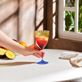 Karaca Dolce Cam Kadeh 400 ml Sarı