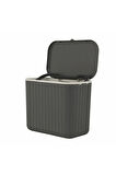 Karaca Home Pino 8 Lt Çöp Kovası Gri