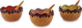Karaca Chocolate Chip 3'lü Kaşıklı Dondurma Kasesi 200 ml
