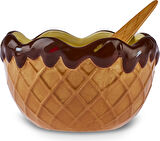 Karaca Chocolate Chip 3'lü Kaşıklı Dondurma Kasesi 200 ml
