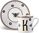 Karaca K Harfli Kahve Fincanı 80 ml