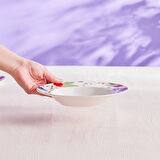 Karaca Frida Çukur Tabak Beyaz 22 cm