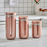 Karaca Mastermaid Kavanoz/Saklama Kabı Set Rosegold