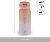Karaca Pembe Skyfall Çelik Sızdırmaz Termos 500 Ml Pembe 500 ml Paslanmaz Çelik