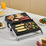 Karaca İnox Toastmate Grill Zaman Ayarlı 2000w Izgara ve Tost Makinesi 6 Dilim Kapasiteli