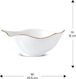 Karaca X Müge Anlı Kase Gold 15,5 cm