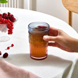 Karaca Sunflower Meşrubat Bardağı 332 Ml Mavi Pembe