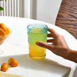 Karaca Sunflower Meşrubat Bardağı 332 Ml Mavi Sarı