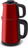 Karaca Tea Break 2 in 1 Çelik Çay Makinesi Rudolph Red