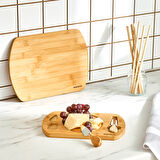 Karaca Lily Bamboo 2'li Pro Kesme Ve Sunum Tahtası 28/33 cm