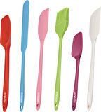 Karaca Lively 6 Parça Silikon Servis Seti Renkli