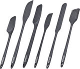 Karaca Lively 6 Parça Silikon Servis Seti Antrasit