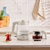 Karaca Glass Tea XL 2 in 1 Cam Çay Makinesi Starlight