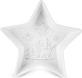 Karaca New Year Yılbaşı Snowy Star Çerezlik 24 Cm Beyaz