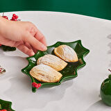 Karaca New Year Yılbaşı Kokina Wide Kayık Tabak 22 Cm