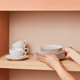 Karaca Forever Bone Marcelo 26 Parça 6 Kişilik Kahvaltı Seti Beyaz