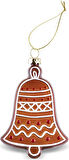 Karaca New Year Yılbaşı Çan Ağaç Süsü 7,1x2,2x11 cm