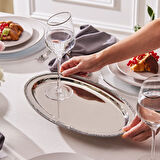 Karaca Majesty Dekoratif Tepsi Oval 38,5 x 23,5 cm