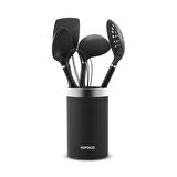 Karaca Noir Magic 6 Parça Standlı Servis Seti 
