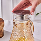 Karaca Luminous 7 Parça Cam Sürahi ve Bardak Seti Amber 