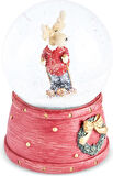 Karaca New Year Yılbaşı Skier Deer Müzikli Kar Küresi 10 x 14 cm