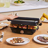 Karaca Gastro Grill Glass 2400W Tost ve Izgara Makinesi Walnut Brown 6 Dilim Kapasiteli