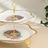 Karaca Home Karaca Crown Dekoratif Katlı Servislik 30 cm