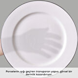 Karaca Elegance Bone Lexi 53 Parça 12 Kişilik Yemek Takımı Platin