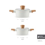 Karaca x Refika Swiss Crystal Almond Cream İndüksiyon Tabanlı Midi 4 Parça Set