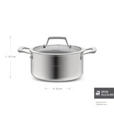 Karaca Plasma Steel 3Ply İndüksiyon Tabanlı Çelik Tencere 24 Cm