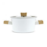 Karaca x Refika Swiss Crystal Creamy Wood Tencere 14 cm