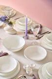 Fine Bone Meridian 55 Parça 12 Kişilik Yemek Takımı Platin