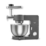 Karaca Multichef Ultra Kıyma Çekme/Sucuk-Sosis/İçli Köfte Aparatlı Hamur Yoğurma Makinesi Antrasit 2000W 8L