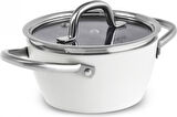 Karaca x Refika Birgül Swiss Crystal Metal Kulplu Tencere 14 Cm Creamy