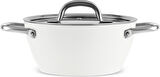 Karaca x Refika Birgül Swiss Crystal Metal Kulplu Tencere 24 Cm Creamy