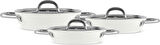 Karaca x Refika Birgül Swiss Crystal Metal Kulplu 6 Parça Sahan Set Creamy