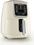 Karaca Air Pro Cook Köz Steel XL Çelik Hazneli Airfryer Iconic Beige  4 Litre 4 Kişilik