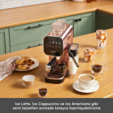 Karaca MyCaffe Barista S20 Entegre Süt Hazneli Otomatik Espresso ve Latte Makinesi Copper 900 ml 1360W