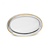 Karaca Ring Dekoratif Gold Tepsi 39x23 cm