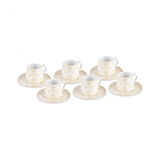 Karaca Hare 6 Kişilik Kahve Fincanı 90 Ml