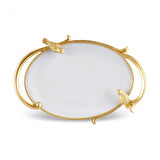 Karaca Doris Dekoratif Tepsi Gold 24x17x4 cm