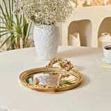 Karaca Vilma Dekoratif Tepsi Gold 36x26x4,5 cm