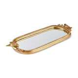 Karaca Lenora Dekoratif Gold Tepsi 17x13,5x41 cm