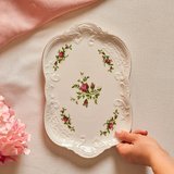 Karaca Vintage Rose Kayık Tabak 30 cm