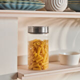 Karaca Ripple Inox Cam Saklama Kabı 1000 ml