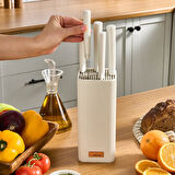 Karaca Massimo Line 6 Parça Bıçak Seti Krem