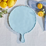 Karaca Perla Melamin Yuvarlak Peynir Tabağı 42 cm Mavi