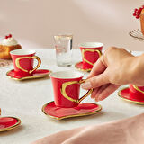 Karaca Kalpten 6 Kişilik Kahve Fincan Takımı 90 ml