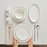 Karaca Elegance Bone Alba 53 Parça 12 Kişilik Yemek Takımı